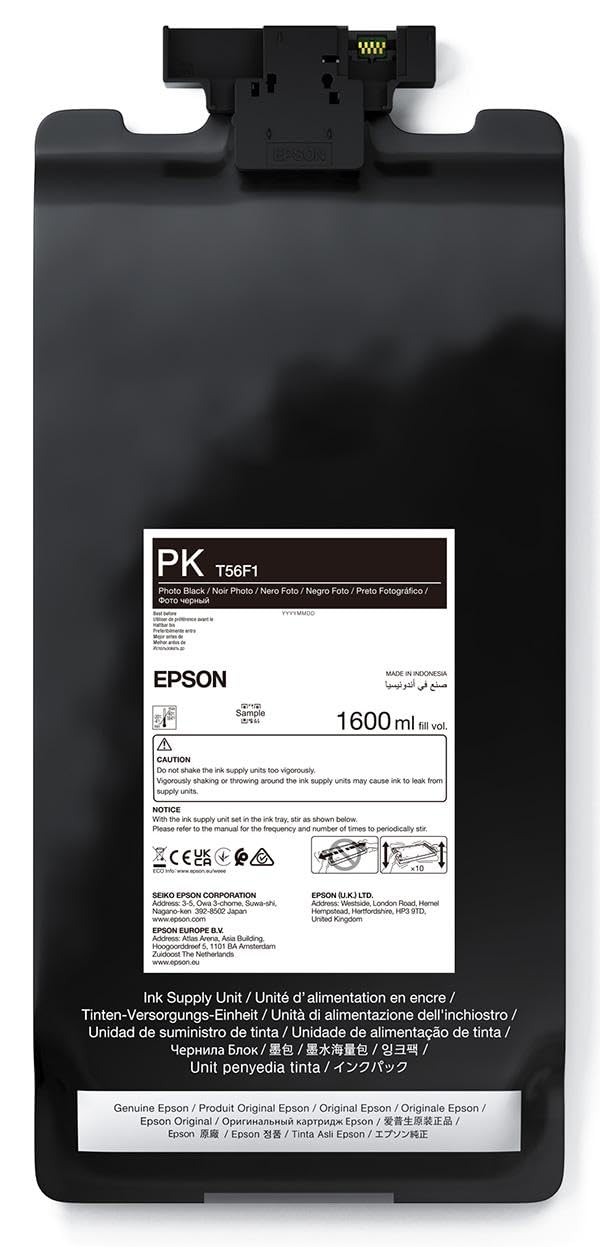 Epson Black C13t56f100/T56f1 Ink Cartridge Foto 1600Ml For Surec
