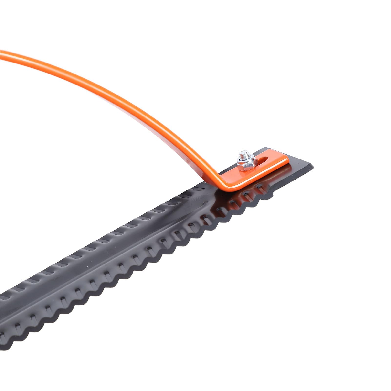 Cortador manual de hierba y malas hierbas con hoja dentada de doble filo, herramienta manual de acero al manganeso 65 para patios, jardines y céspedes, látigo de hierba con mango (3 secciones)