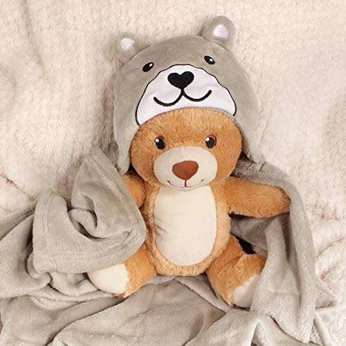 Image of BambooMN Super Soft Hooded Baby Bath Animal Towels - Cute Nursery Essentials Ages Newborn to Toddler - For Girls /Boys