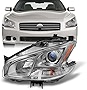 AKKON - Fits Maxima 4Dr Sedan Projector Halogen Type Driver Left Side Front Headlight Head Lamp Replacement