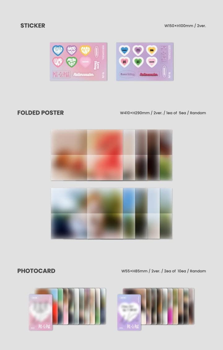 woo!ah! - 4th Single Album [Pit-a-Pat] CD+Folded Poster (Patter ver. / CD Only, No Poster)