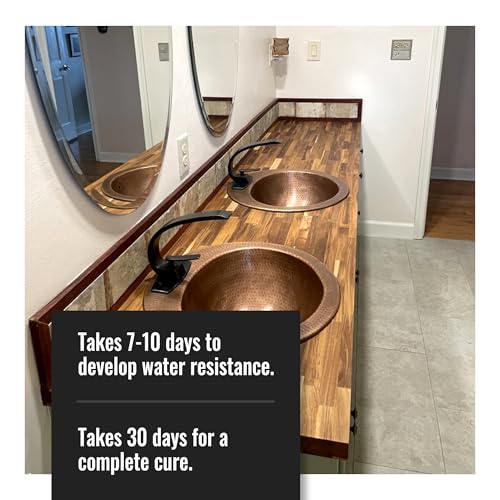 Real Milk Paint, Half and Half, Pure Tung Oil with Pine for Wood Finishing, Cutting Boards, Butcher Blocks, Clay, Stone, and Slate, 32 oz.
