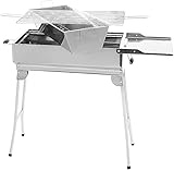 Mangal Holzkohlegrill President mit Kohlebehälter Edelstahl