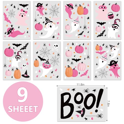 Vinilos Decorativos Halloween 242Pcs 9 Hojas 7.9x11.8 pulg miniatura 4
