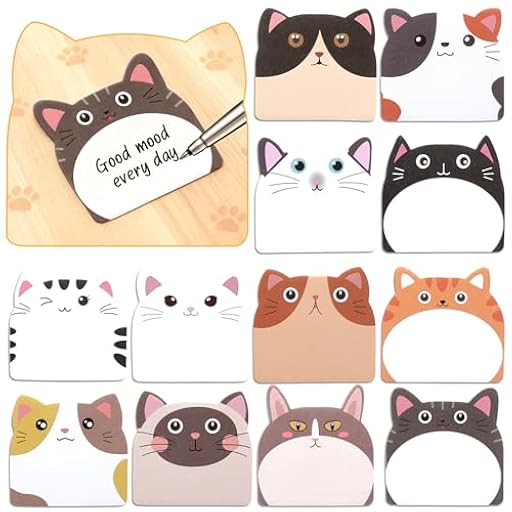 Set de Notas Adesivas Animales - 12 Notas Autoadhesivas Creativas - Notas Adhesivas para Oficina, Escuela, Regalos, Decoración | Ya disponible en tu tienda friki favorita! En mundofriki.es!