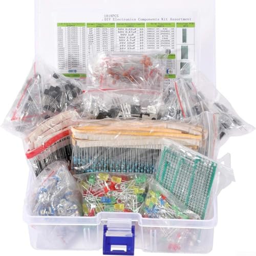 SMZhomeone Kit de Componentes Electrónicos 1818 Piezas