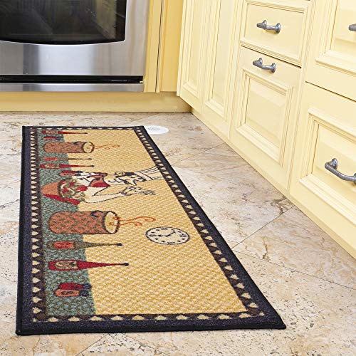 Ottomanson siesta collection runner rug, 20" X 59", Beige Kitchen Chef