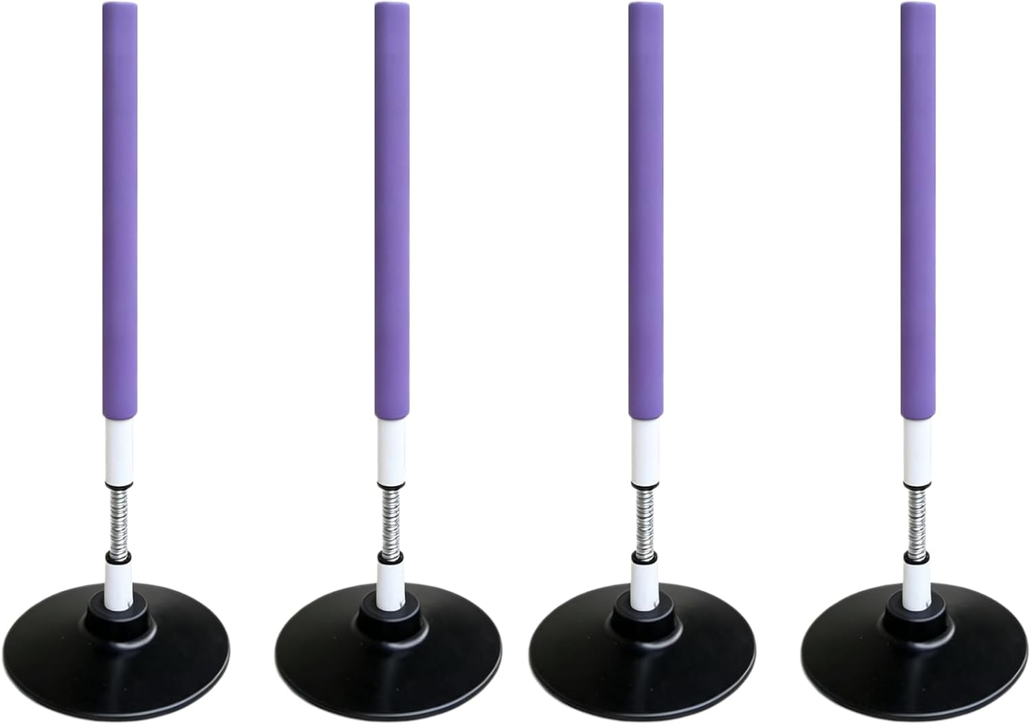 TNZMART Soccer Agility Poles Training Equipment Foam Padded Spring Loaded for Basketball Football Practice Drill Speed and Sports Gear