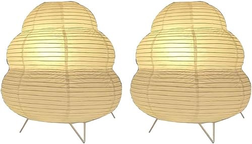 Miniatura 12 de Lámpara de mesa pequeña, bonita lámpara de papel, lámpara de iluminación ambiental, acogedora lámpara de noche, luz de brillo cálida minimalista