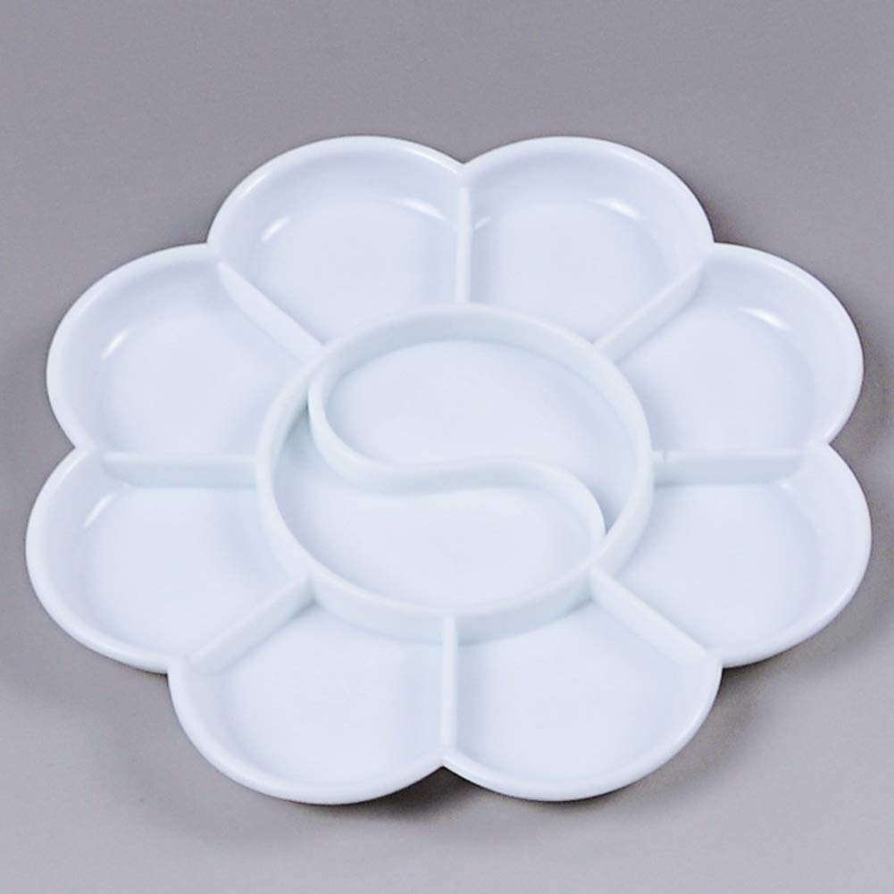 Paint Tray Palettes Plum Shape Pigment Color Palette Tray Small Diameter 8cm