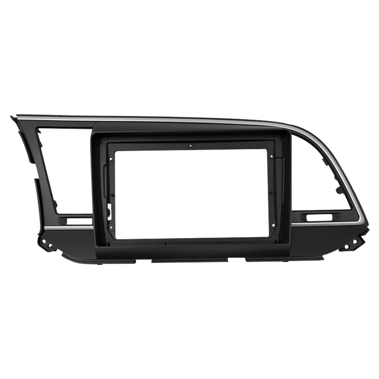 JKELPV Car Radio Frame Kit Fit For HYUNDAI Elantra 2012-2018 Double Din DVD Fascias Frame 9 Inch Car Fascia Trim Kit Audio Fitting Adaptor Radio adapter(Only Frame-2016-2018)