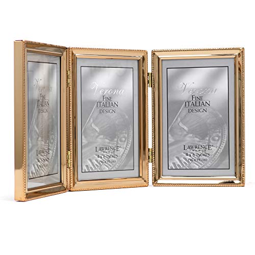 Cadre photo en métal doré 10x15 cm Lawrence Frames décoration table et bureau moderne - 3