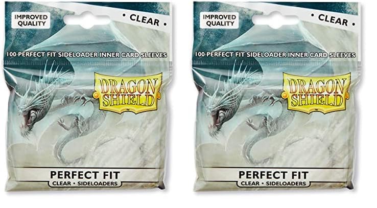 Arcane Tinman AT-13101 Dragon Shield Sleeves Sideloader Clear (100) Card (Packung mit 2)