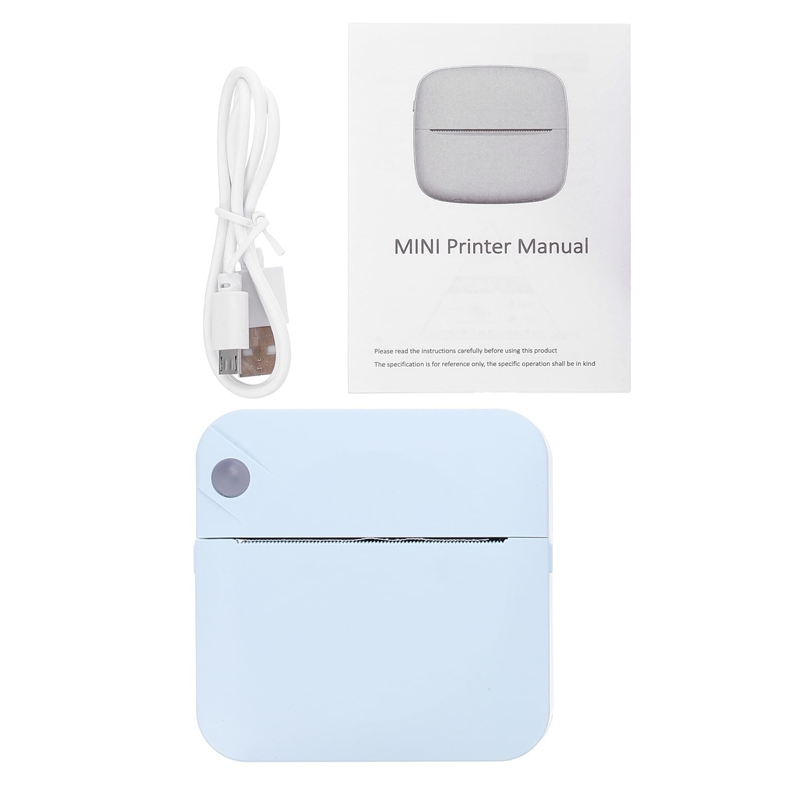 Stampante Termica Portatile Tascabile 200dpi Blu Abs Wireless