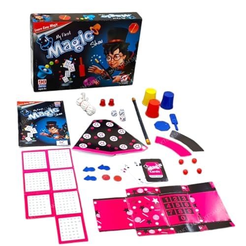 Image of SHAKTISM Magic Show Game Box Kids With 90 Tricks, Magic Kit Games For Kids For Age 5 And Up Children's Day Gift, Prank Gadgets Magic Table Birthday Gifts For Boys And Girls (Magic Tric 90), Multicolor