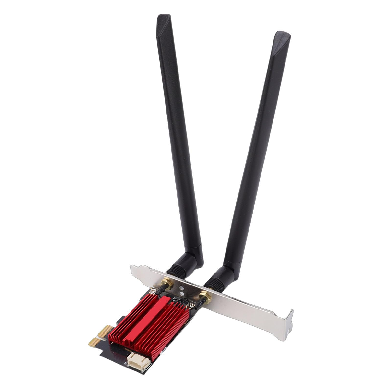 Annadue Scheda Wireless WiFi 7 PCIe, Adattatore di Rete Tri Band 6400Mbps per PC Desktop, Doppia Antenna 8dBi per 11 10