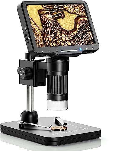 Image of Etzin Microscope 1000X, 4.3'' LCD Digital Microscope with LED Light, 1080P Coin Magnifier Taking Photo /Video, PC Compatible with Windows /Mac-EPL-1014IM.