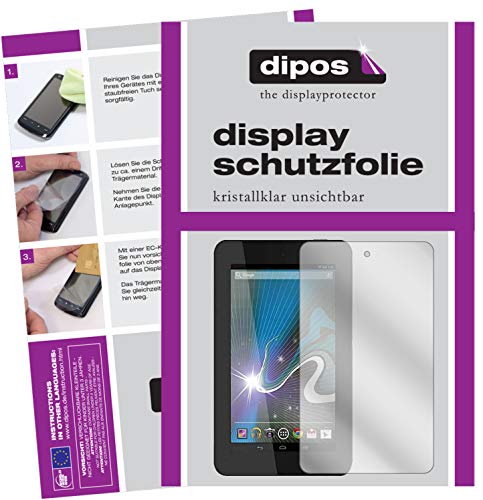 dipos - Protectores de Pantalla Compatible con Tablet HP Slate 7 (2 Unidades, Transparentes)