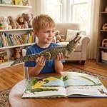 Gemini&Genius Large 15" Length Giant Crocodile Toy, Realistic Alligator Action Figure Toy, Wildlife Alligator with Moveable Jaw Toy Gift, Display and Collectible Toy for Kids or Animal Collector