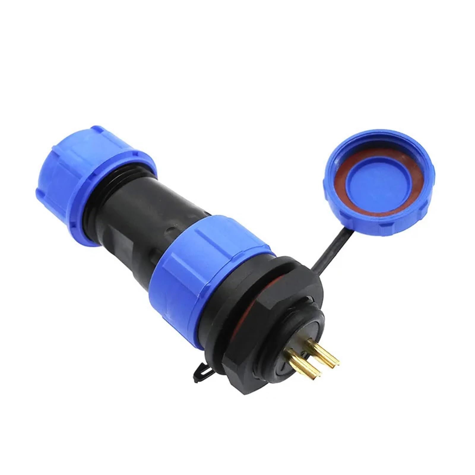 Conectores Sp17 de 9 pines impermeables IP68 con fijación trasera 6