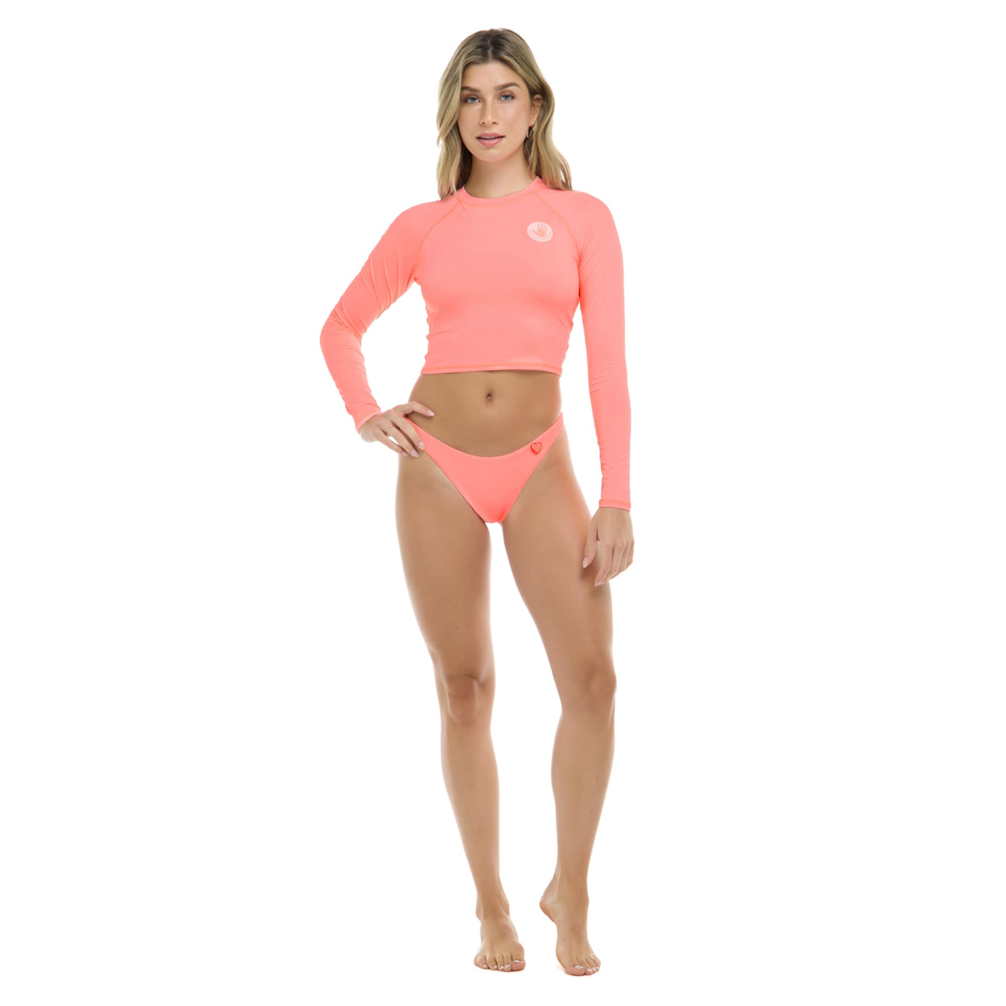 Body Glove Damen Let It Be Long Sleeve Crop Top Rashguard with UPF 50+ Rash-Guard-Shirt
