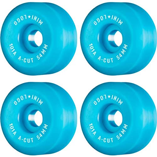 Mini Logo Skateboards A-Cut Blue Skateboard Wheels - 54mm 101a (Set of 4)