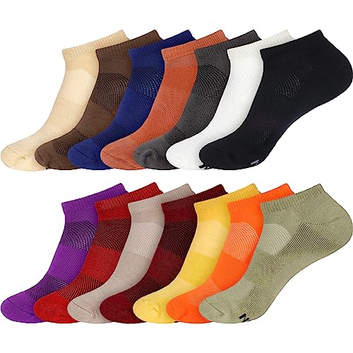 Image of BambooMN Men and Women's Rayon from Bamboo Low Cut Ankle Socks for Sports, Work and Everyday Wear - 4 Pairs - Unisex Sizing