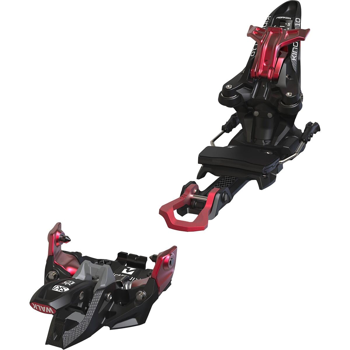 Marker Kingpin 10 75-100MM - Skifahren - Ski-Tourenbindung - Ski-Bindung - Schwarz/Rot - Fortgeschritten - Unisex - Erwachsene