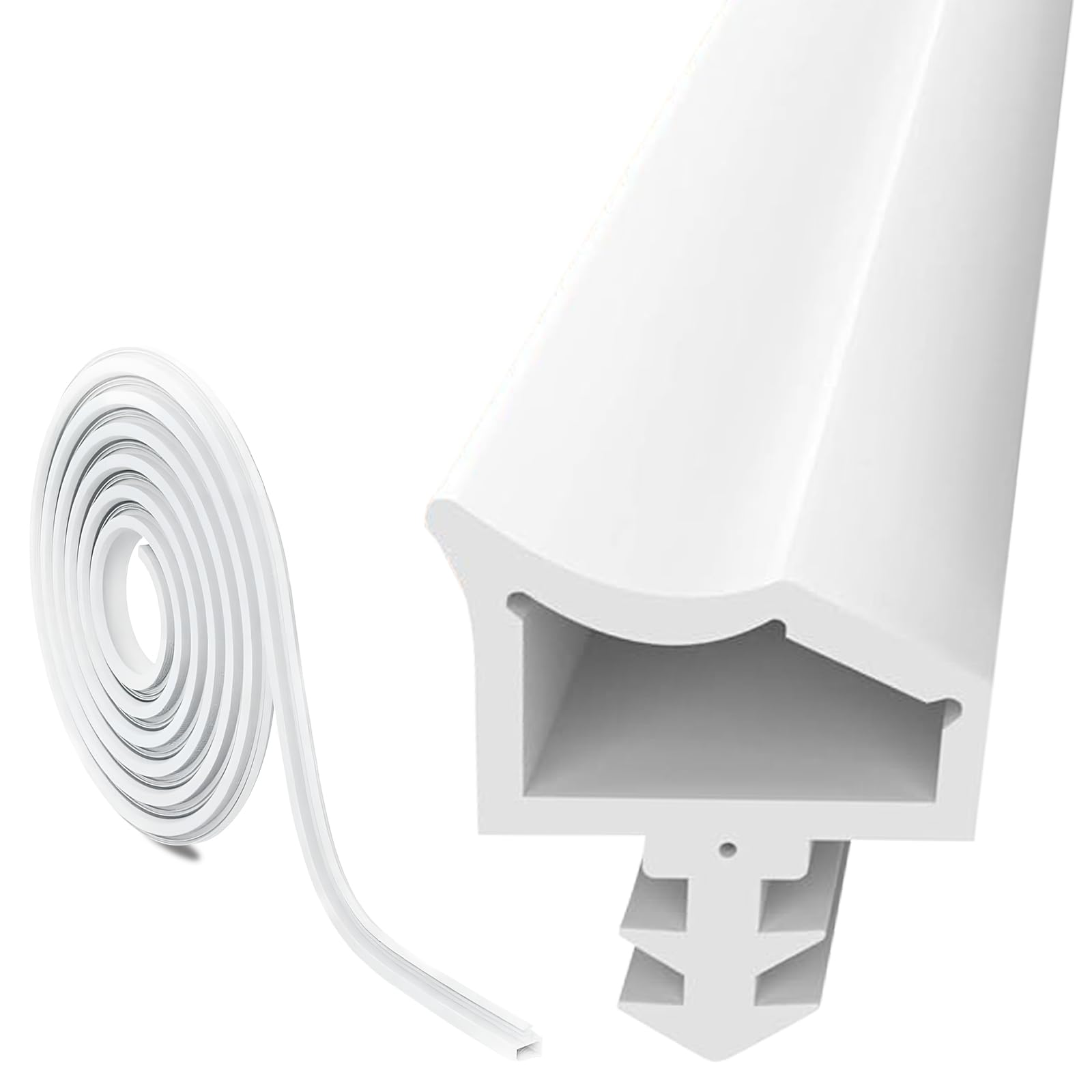 Burlete Puerta Entrada, 15 M Burlete Puerta, Burlete Puerta Exterior, Burlete, Burlete Bajo Puerta, Cepillo Puerta Entrada, Protector Puertas, Aislamiento AcúStico Y ProteccióN Contra El FríO, Blanco