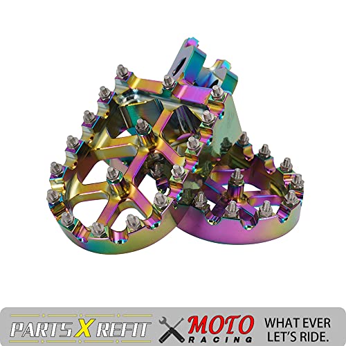 Image of AnXin Foot Pegs Footpegs Footrests Foot Pedals Rests CNC MX for KLX300 KLX300R KLX300SM 97-07 20-24 KLX250 06-20 KLX250S 09-14 KLX250R 94-96 KLX650 93-96 Dirt Bike Quenching