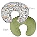 Winmany 2 Pack Baby Nursing Pillow Cover Newborn U-Shaped Breastfeeding Pillowcase Cushion Cover Stretchy Replaceable Forest&Floral Pillow Cover Slipcover 22.5x20