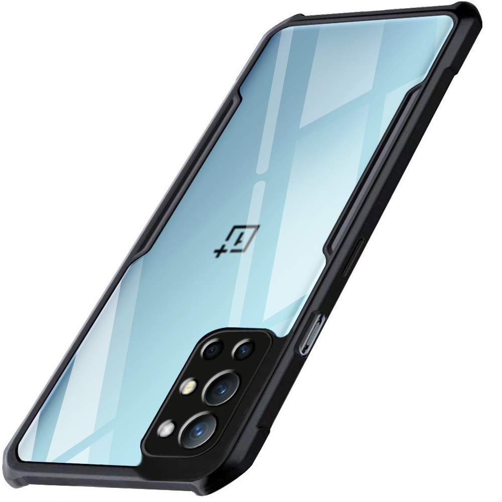 WOW IMAGINE Shock Proof Clear Back Case Mobile Cover for 1+ OnePlus 9R (Hard | Hybrid PC + TPU | Full Armour Device & Camera Protection | Black) (B091CWF39B) Amazon Price History, Amazon Price Tracker