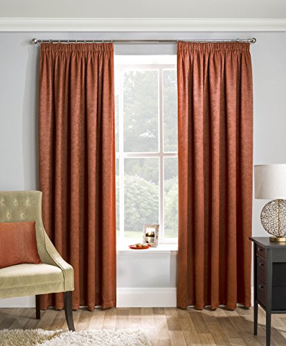 Enhanced Living Matrix Orange Curtains for Living Room, 90x54 inch (229x137 cm)