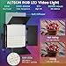 RGB Photography Lighting Kit, 50W Bi-Color Professional LED Studio Lights, 2300k~8500k Dimmable Photo Lights for Photography Filming Camera Video Recording Stage Shooting Streaming YouTube TikTok