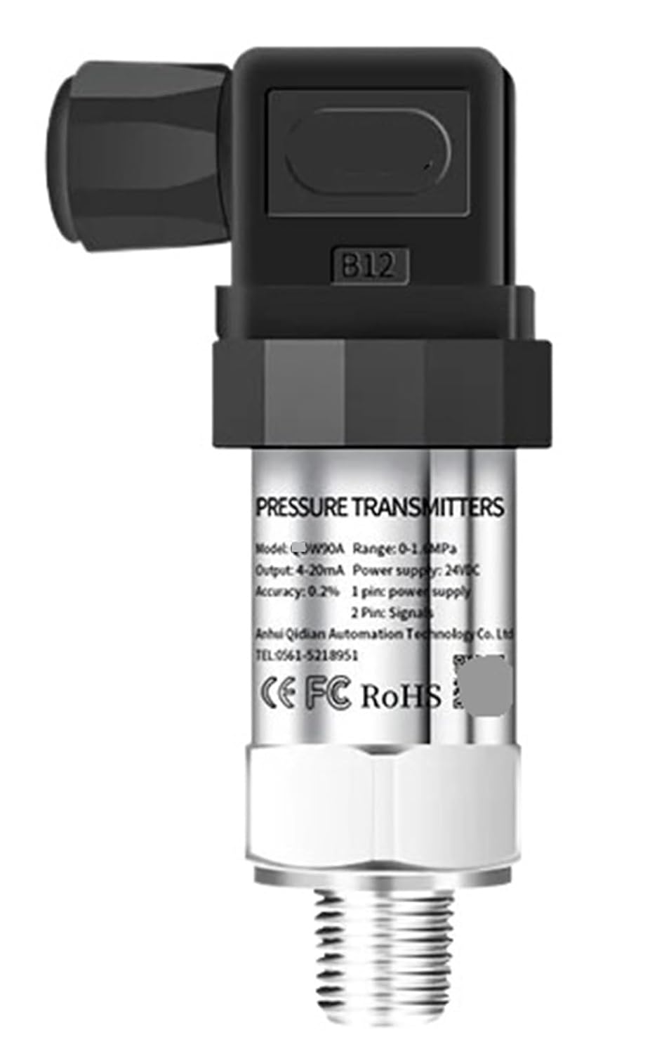 Pressure Transmitter 0-10V NPT1-4 4-20mA Transducer IP65 RS485 Sensor 400bar 4bar 10Kpa Treansmitter(0-25Psi)