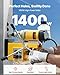 VEVOR Magnetic Drill, 1450W Motor 2 in Boring Diameter, 2878 lbf Electric Mag Drill Press, with 6 Coring Bits, Variable Speed, Drilling Machine for Metal Surface, Home Improvement Industry, Yellow