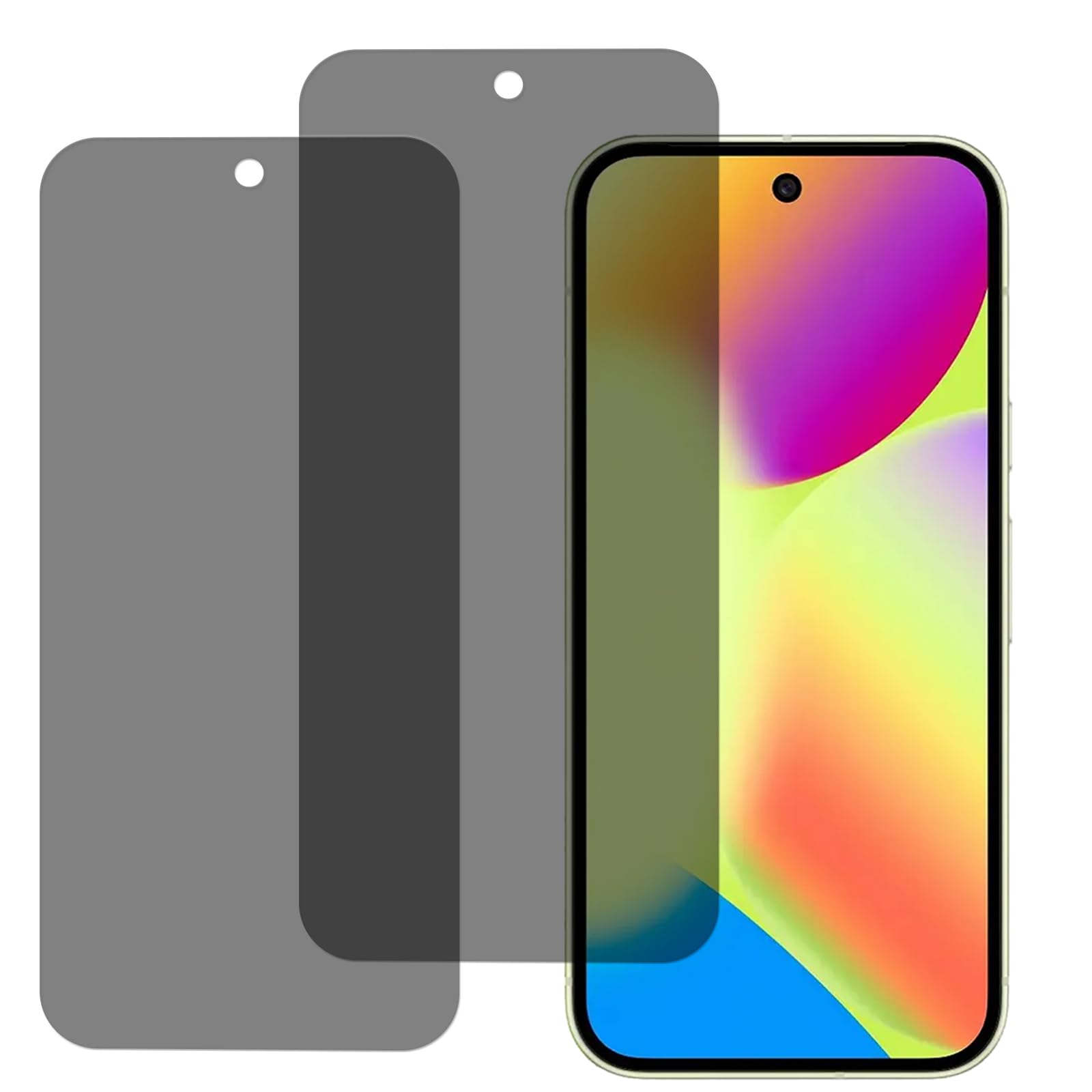 覗き見防止 For Google Pixel 10/Pixel 10 Pro 用の ガラスフィルム プライバシー保護 液晶保護フィルム 国産旭硝子素材製 9H 表面硬度 強化ガラス 耐傷性 のぞき見防止 画面保護フィルム 2枚セット
