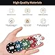 Wisplye Poker Chips Casino Spielchips, 100 Stück Plastik Wertmarken Kartenspiel Roulette Spiel Bingo Chips für Counting Marker Casino Poker Mathematik Lernen Kinderspiele