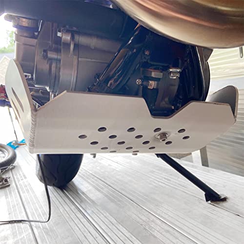 Ecotric Skid Plate Engine Cover Guard Protector Compatible With 2000-2020 Suzuki Drz400 Drz400E Drz400S, 2003 Kawasaki Klx400 Dual Sport Flatland Racing - Aluminum #TOP4