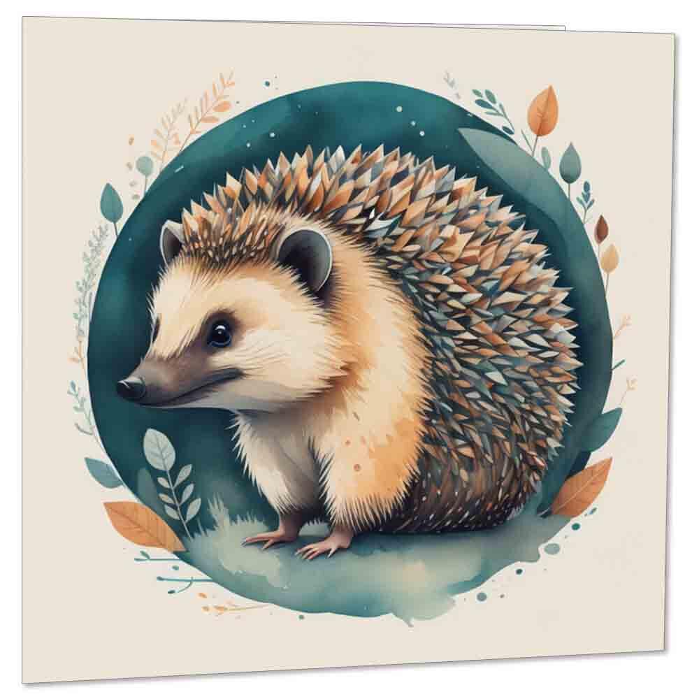 Carte D'anniversaire Originale Hérisson - Format A5 - Œuvre D'art - Livraison Gratuite