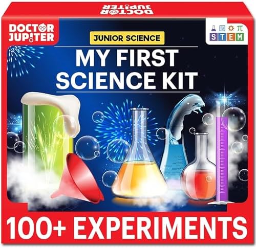 Doctor Jupiter My First Science Kit for Kids Ages 4-5-6-7-8 | Christmas, Birthday Gift Ideas for 4+ Year Old Boys & Girls | Toy Stem Kit with 100+ Experiments | Learning & Educational Projects Doctor Jupiter My First Science Kit for Kids Ages 4-5-6-7-8 | Christmas, Birthday Gift Ideas for 4+ Year Old Boys & Girls | Toy Stem Kit with 100+ Experiments | Learning & Educational Projects