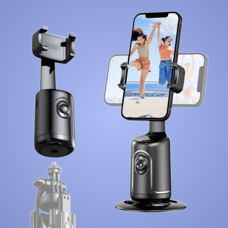 Soporte para smartphone con seguimiento automático y rotación inteligente 360°