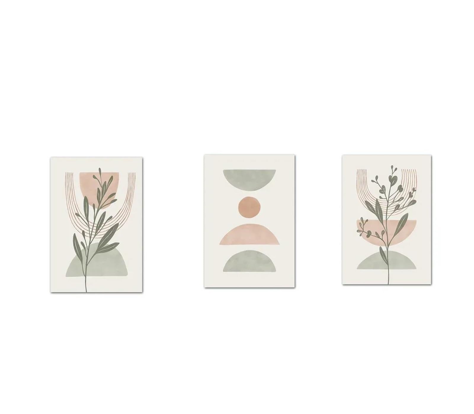 Tableau Déco Nature Abstrait et Imprimés Géométrie Bohème en Toile