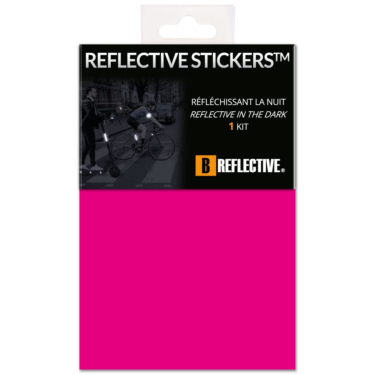 B REFLECTIVE - Reflective Sticker Sheet for Bike, Motorcycle, Scooter, Helmets, Stroller/Multi-use - DIY Adhesive Board - 3M Technology - High Visibility - Discreet - Optimised Adhesion