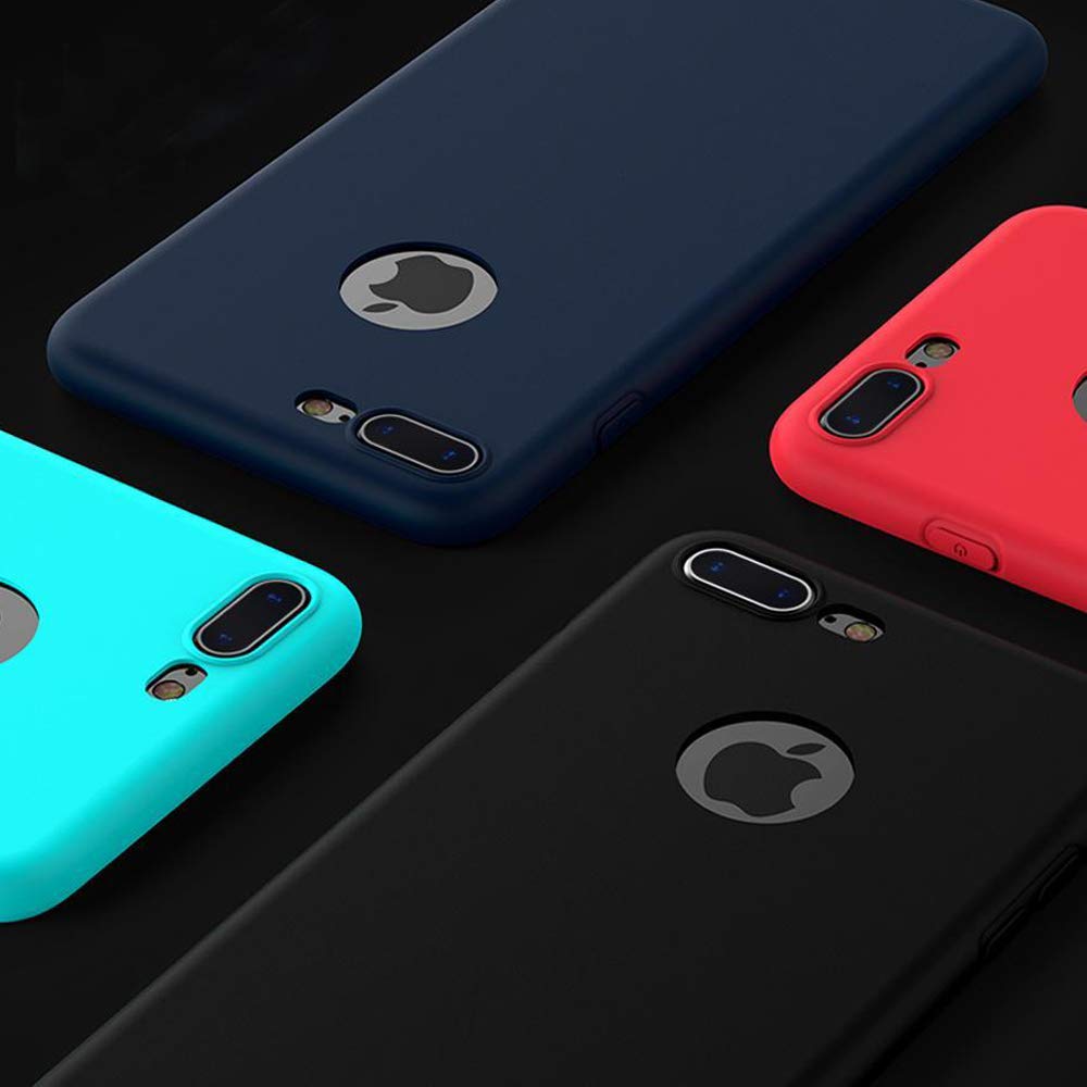 Apple iPhone 8+/7+ Soft Silicone All Sides Protection 360 Degree