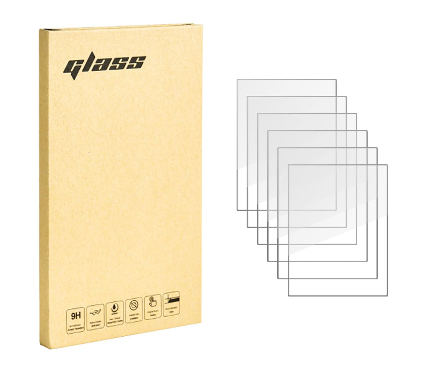 Screen Protector for Zebra MC2180 MC2100 Scanner, 9H Tempered Glass, Clear (6)