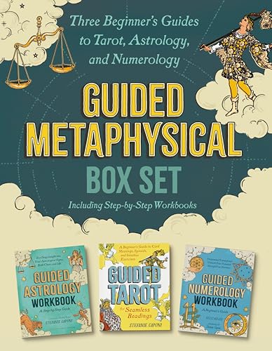 Image of Guided Metaphysical Box Set: Three Beginner's Guides to Tarot, Astrology, and Numerology (Including Step-by-Step Workbooks) (Guided Metaphysical Readings)