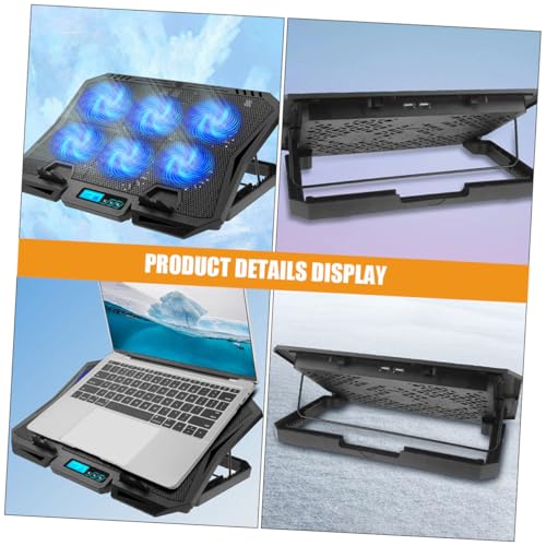 Base de enfriamiento para laptop PRETYZOOM 15.6" con ventilador ajustable miniatura 4