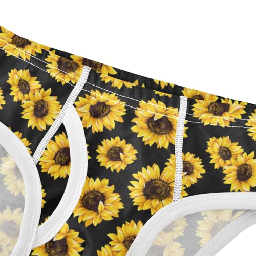 Boys' Exclusive Briefs Toddler Underwear 95% Combed Cotton Boxerbriefs 2T Sunflower Pattern 604