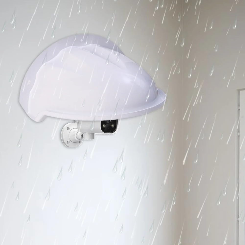 Gdfnmogo Housse de protection imperméable pour caméra extérieure - Protection contre la pluie - ABS - Support mural - Coque de protection contre la poussière et les intempéries - Pour caméra de